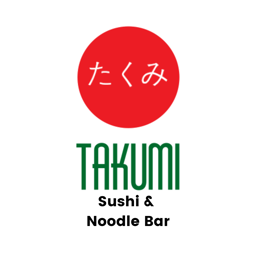 Takumi Sushi & Noodle Bar logo.